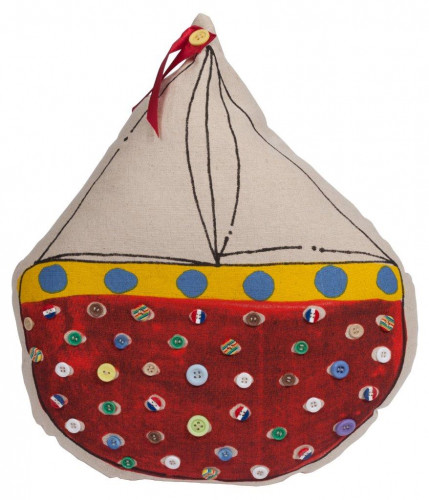 декоративная подушка с парусником sailboat в Подольске