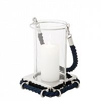 подсвечник-фонарь стеклянный с канатом aurel small от eichholtz, 35 см в Подольске