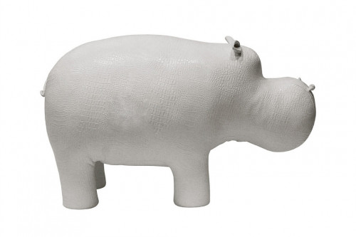 банкетка пуф бегемот белый в Подольске