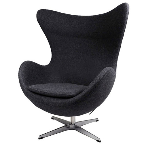 кресло egg chair черное в Подольске