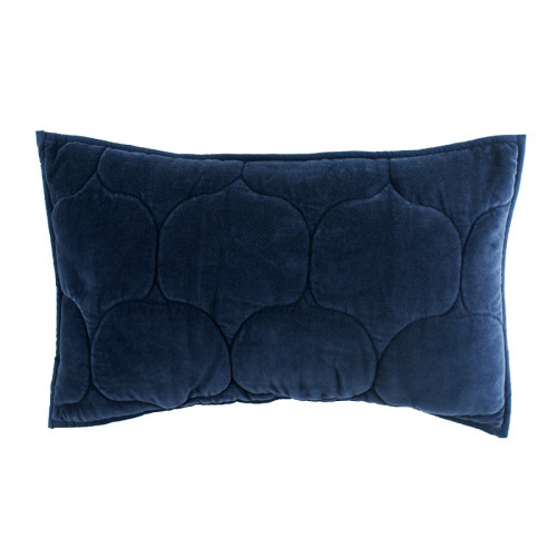 чехол на подушку бархатный хвойное утро цвет темно-синий в Подольске