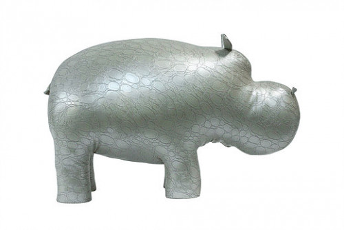 банкетка пуф бегемот деревянный каркас жемчужный в Подольске