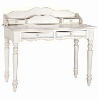 стол-бюро нордик с состариванием, без направляющих белый в Подольске