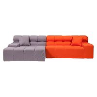 диван tufty-time sofa угловой модульный серый с оранжевым в Подольске