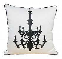 подушка с рисунком канделябра chandelier white в Подольске