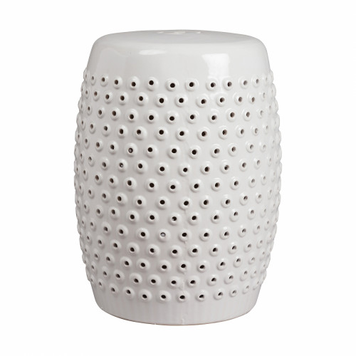 керамический столик-табурет cutwork garden stool белый в Подольске