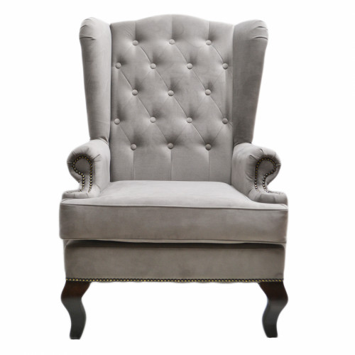 каминное кресло с ушами темно-серое в Подольске