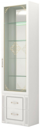 шкаф-витрина для посуды ижмебель виктория №40 в Подольске