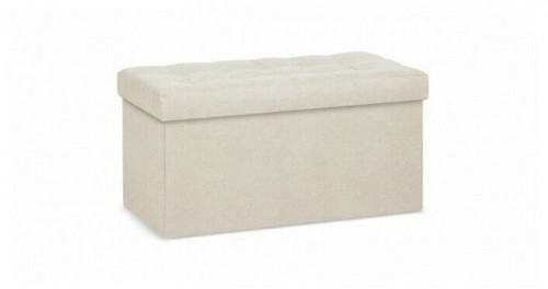 пуф банкетка дели большой, складной с ящиком для хранения, светло-бежевый, delicatex в Подольске