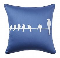подушка с птичками birdies on a wire diamond-blue в Подольске
