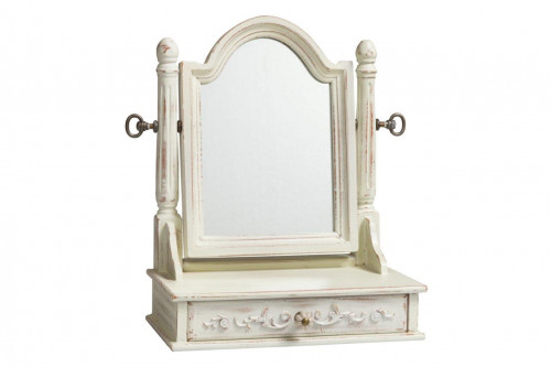 зеркало настольное с ящиком и креплением на шарнирах vanessa creme в Подольске