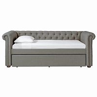 диван-кровать подростковый 140х200 серый chelsy в Подольске