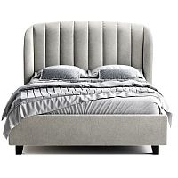 кровать двуспальная 160х200 серая tulip в Подольске