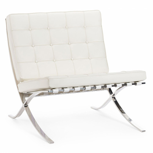 кресло barcelona 2 р белое в Подольске